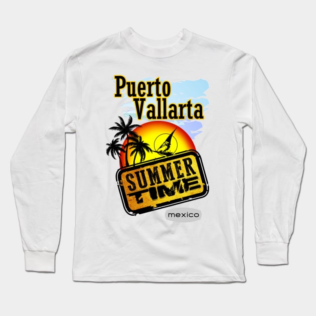 Puerto Vallarta, Mexico Long Sleeve T-Shirt by dejava